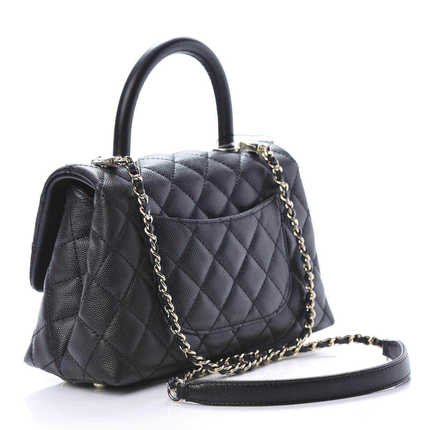 Chanel Caviar Quilted Mini Coco Handle Flap Black 5 of 28