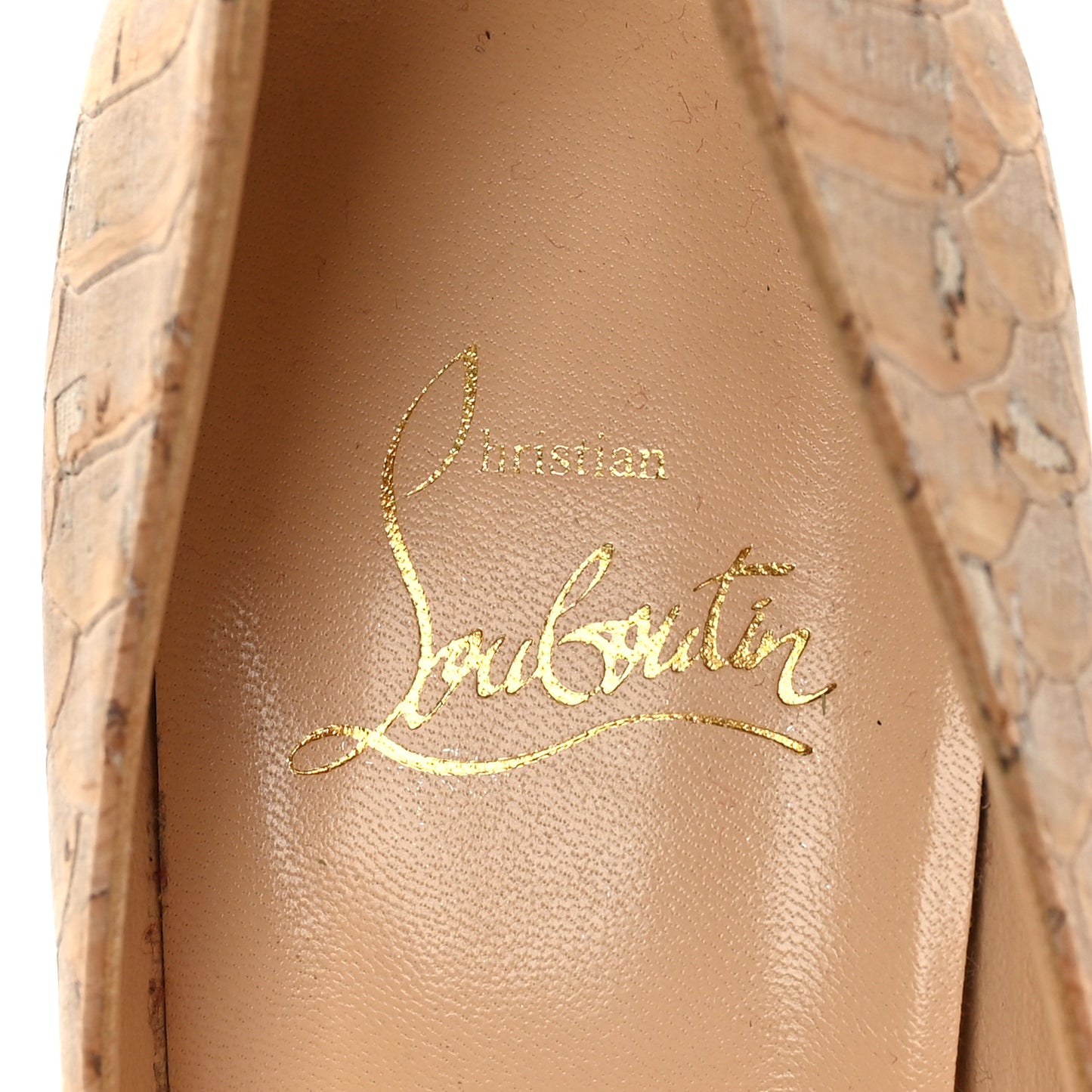 Cork Snake Print Bianca 140 Pumps 36 Beige