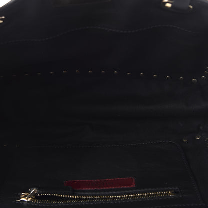 Valentino Garavani Vitello Small Rockstud Tote Black 5 of 11