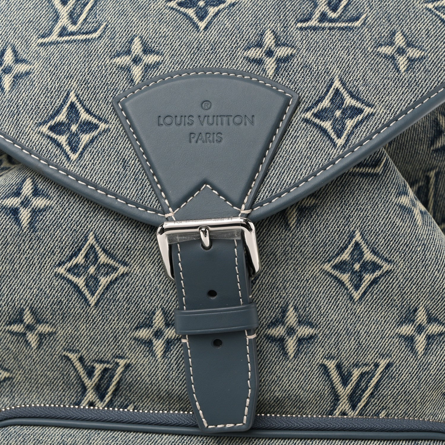 Louis Vuitton Monogram Denim Washed 3D Montsouris Backpack Blue 7 of 11