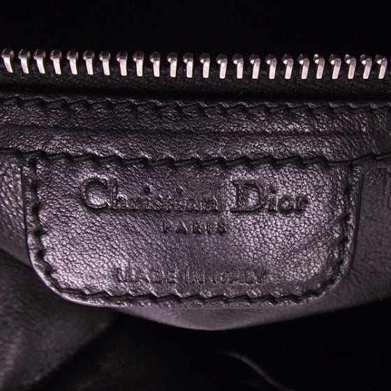 Christian Dior Leather Woven Dior Charm Tote 8 of 11