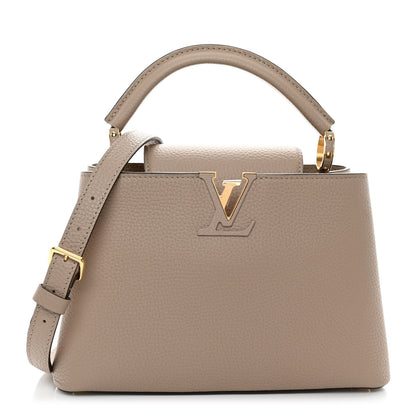 Louis Vuitton Taurillon Capucines BB Galet 1 of 9