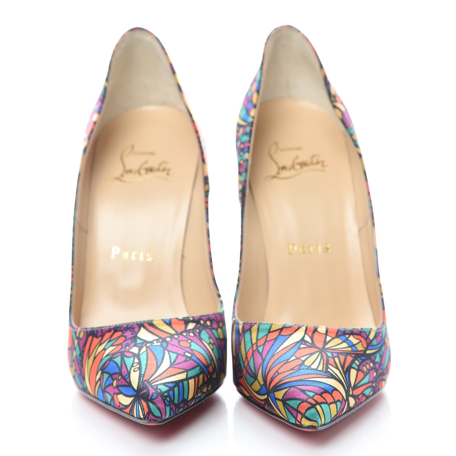 Christian Louboutin Satin Vitrail So Kate 120 Pumps 35.5 Multicolor 2 of 8
