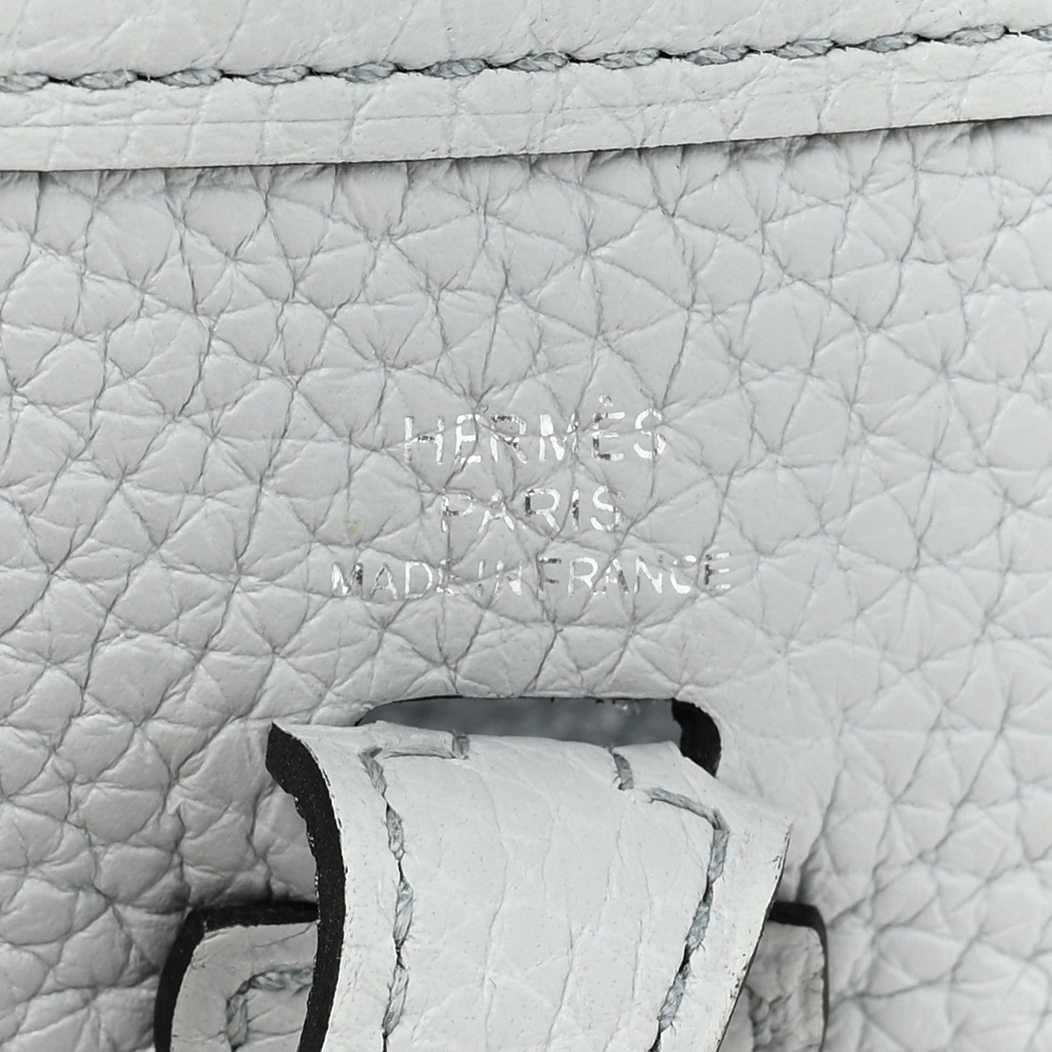 Hermes Taurillon Clemence Amazone Evelyne TPM Bleu Pale Indigo 6 of 12