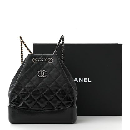 Chanel Patent Goatskin Quilted Small Gabrielle Backpack Black 11 of 11