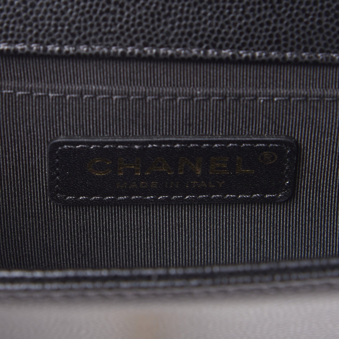 Caviar Quilted Small Boy Flap Black