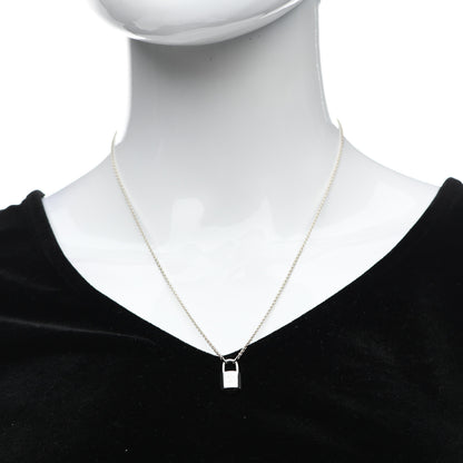 Louis Vuitton Sterling Silver Lockit Necklace 2 of 5