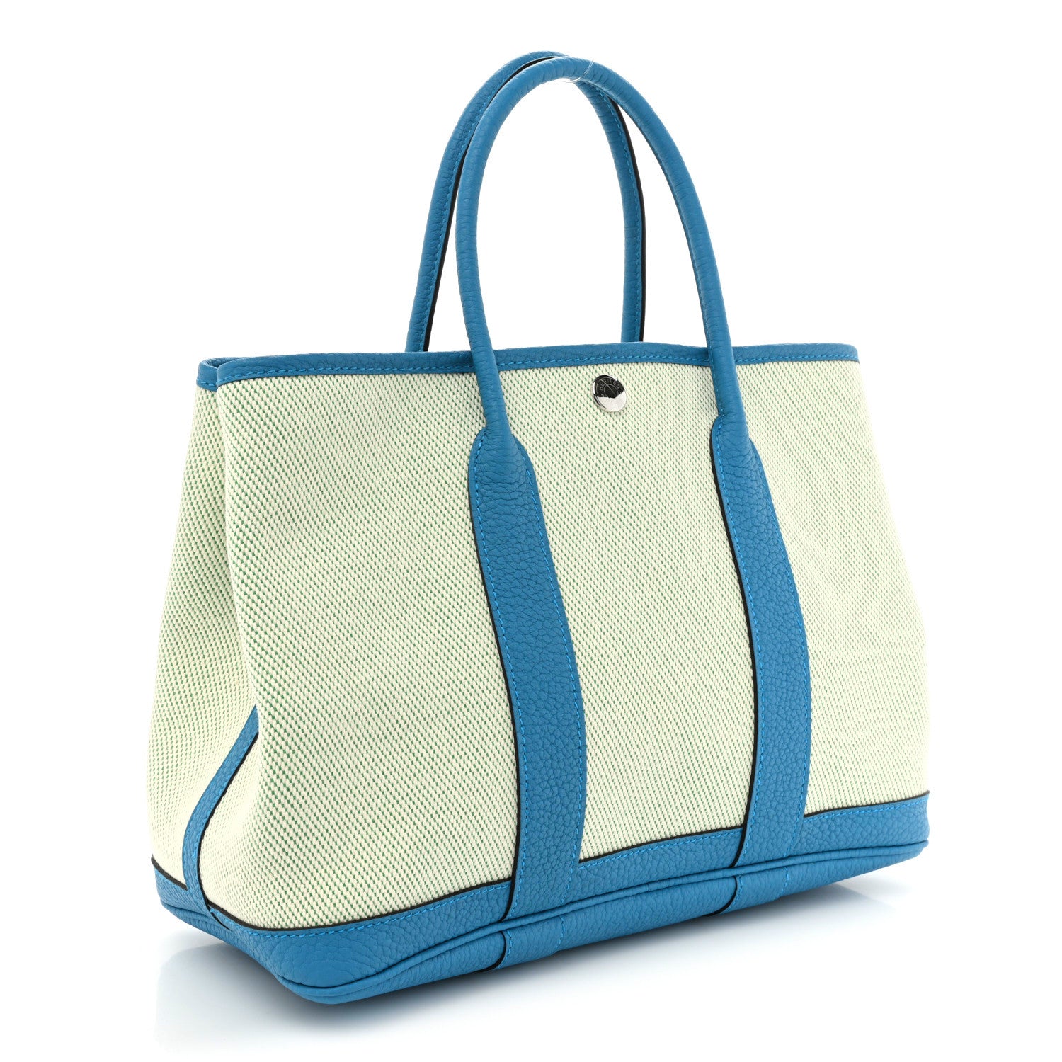 Hermes Toile Negonda Verso Garden Party 30 TPM Ecru Bambou Bleu Zanzibar 3 of 10
