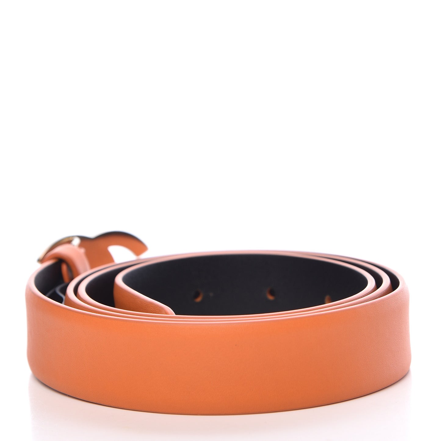 Lambskin CC Belt 90 36 Orange