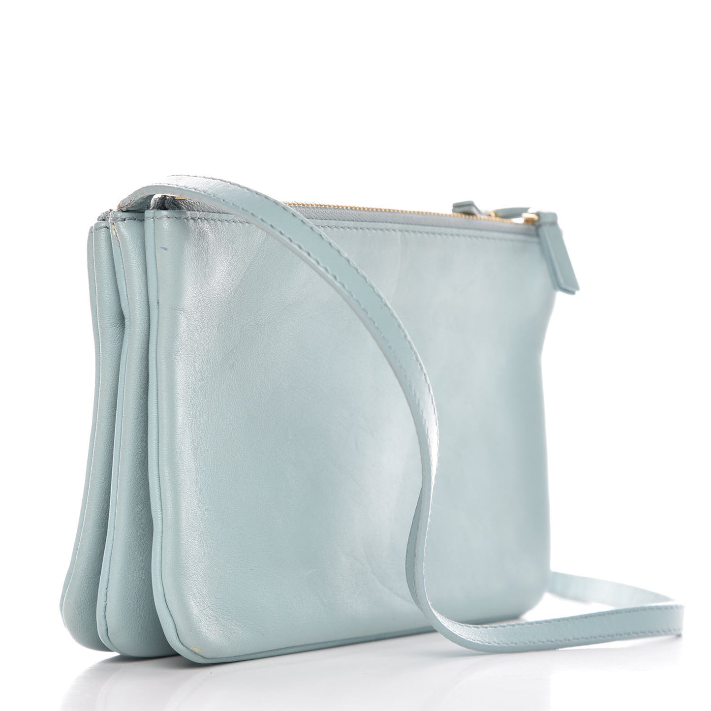 Smooth Lambskin Small Trio Crossbody Bag Jade