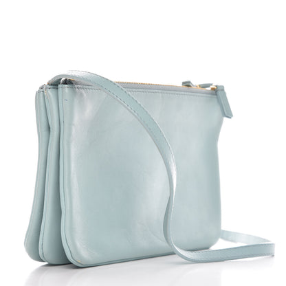 Celine Smooth Lambskin Small Trio Crossbody Bag Jade 3 of 16