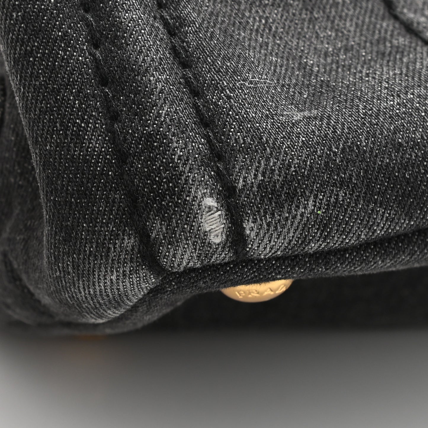 Denim Logo Tote Black