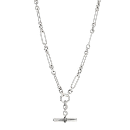 David Yurman Sterling Silver Diamond Small Lexington Chain Necklace 1 of 6