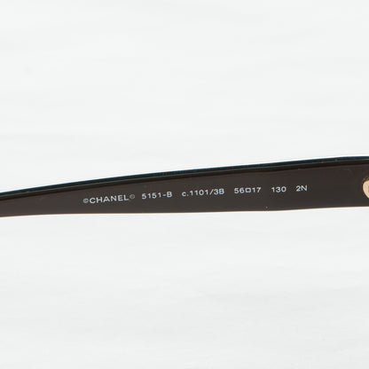 Chanel Tortoise Shell Crystal CC Sunglasses 5151B Brown 5 of 6