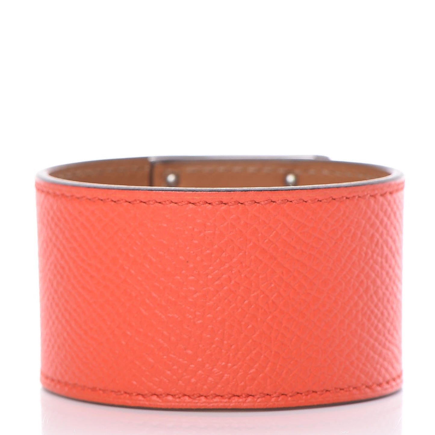 Epsom Kelly Dog Bracelet Orange Poppy
