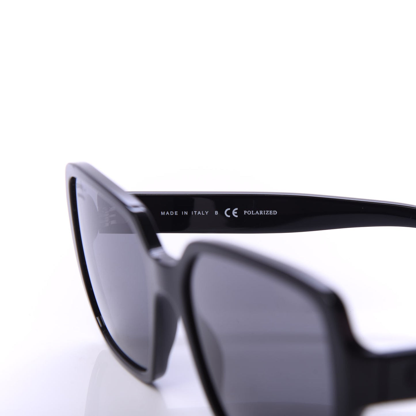 Acetate Polarized Square Sunglasses 5408 Black
