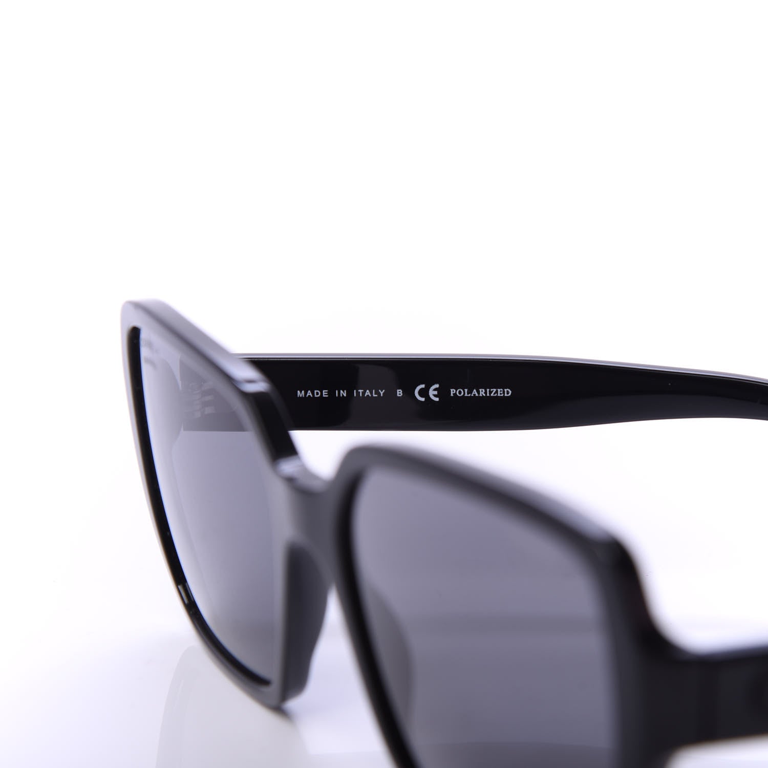 Chanel Acetate Polarized Square Sunglasses 5408 Black 5 of 8
