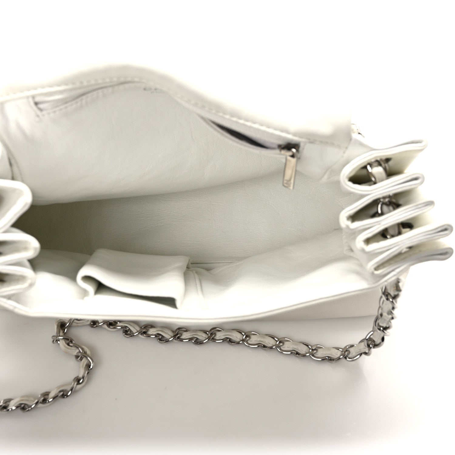 Chanel Lambskin Sensual Accordion Flap White 4 of 12