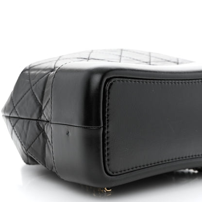 Chanel Aged Calfskin Quilted Small Gabrielle Backpack Black 9 of 11