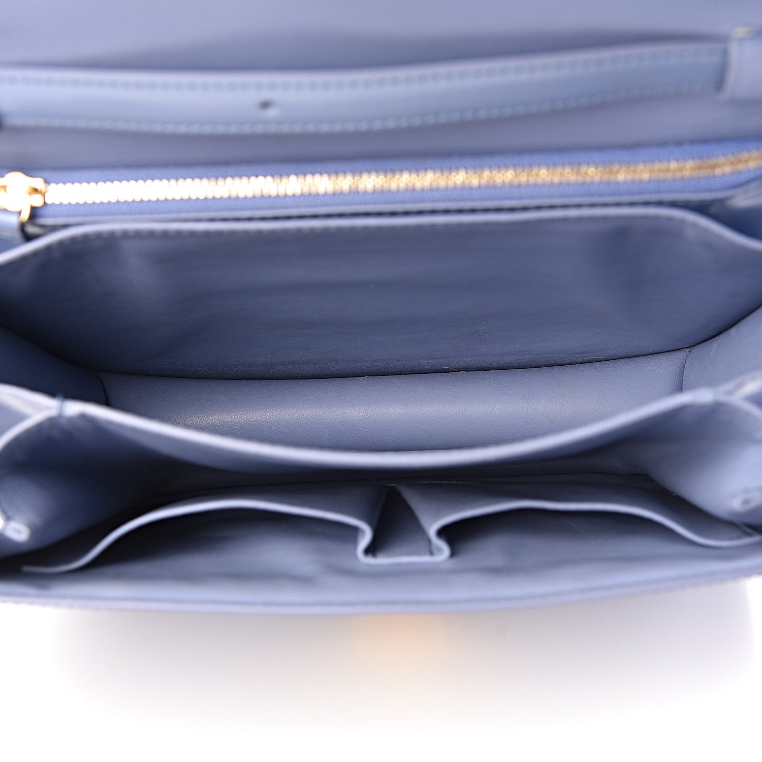 Celine Spazzolato Calfskin Medium Classic Box Flap Bag Porcelain 5 of 12