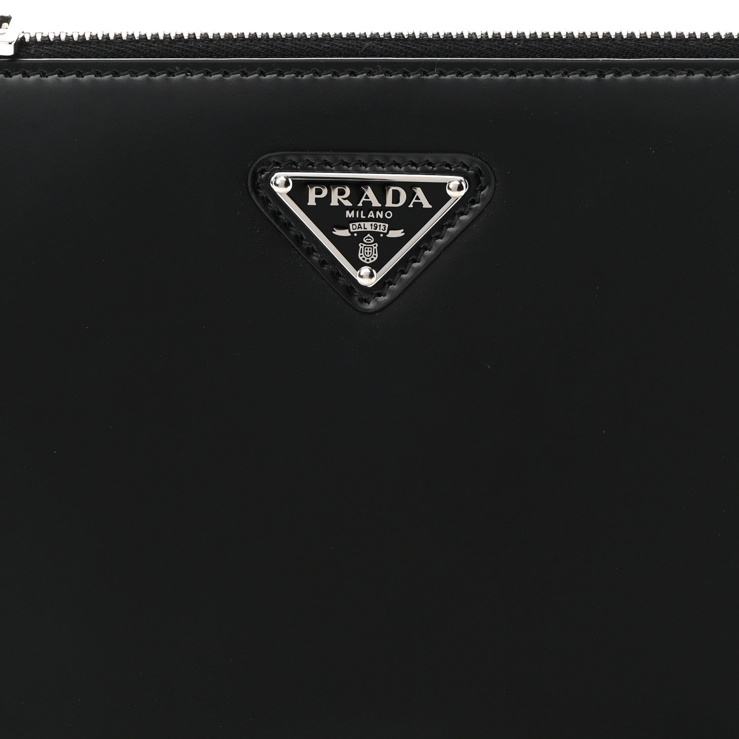 Prada Spazzolato Mini Shoulder Bag Black 7 of 11