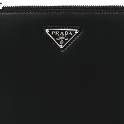 Prada Spazzolato Mini Shoulder Bag Black 7 of 11