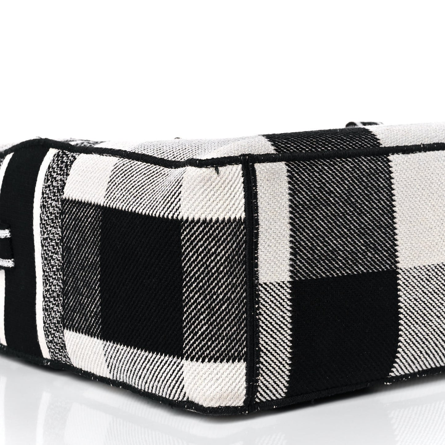 Canvas Tartan Diorcamp Messenger Black White