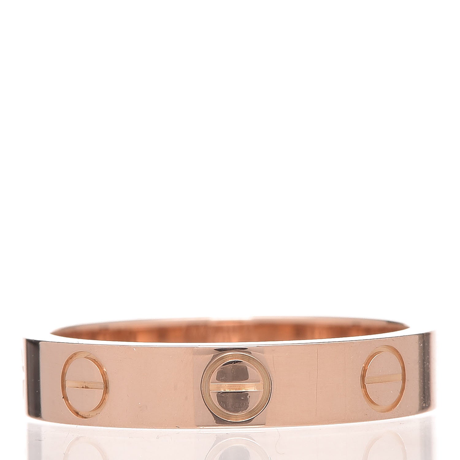 Cartier 18K Pink Gold 3.5mm LOVE Wedding Band Ring 49 4.75 3 of 5
