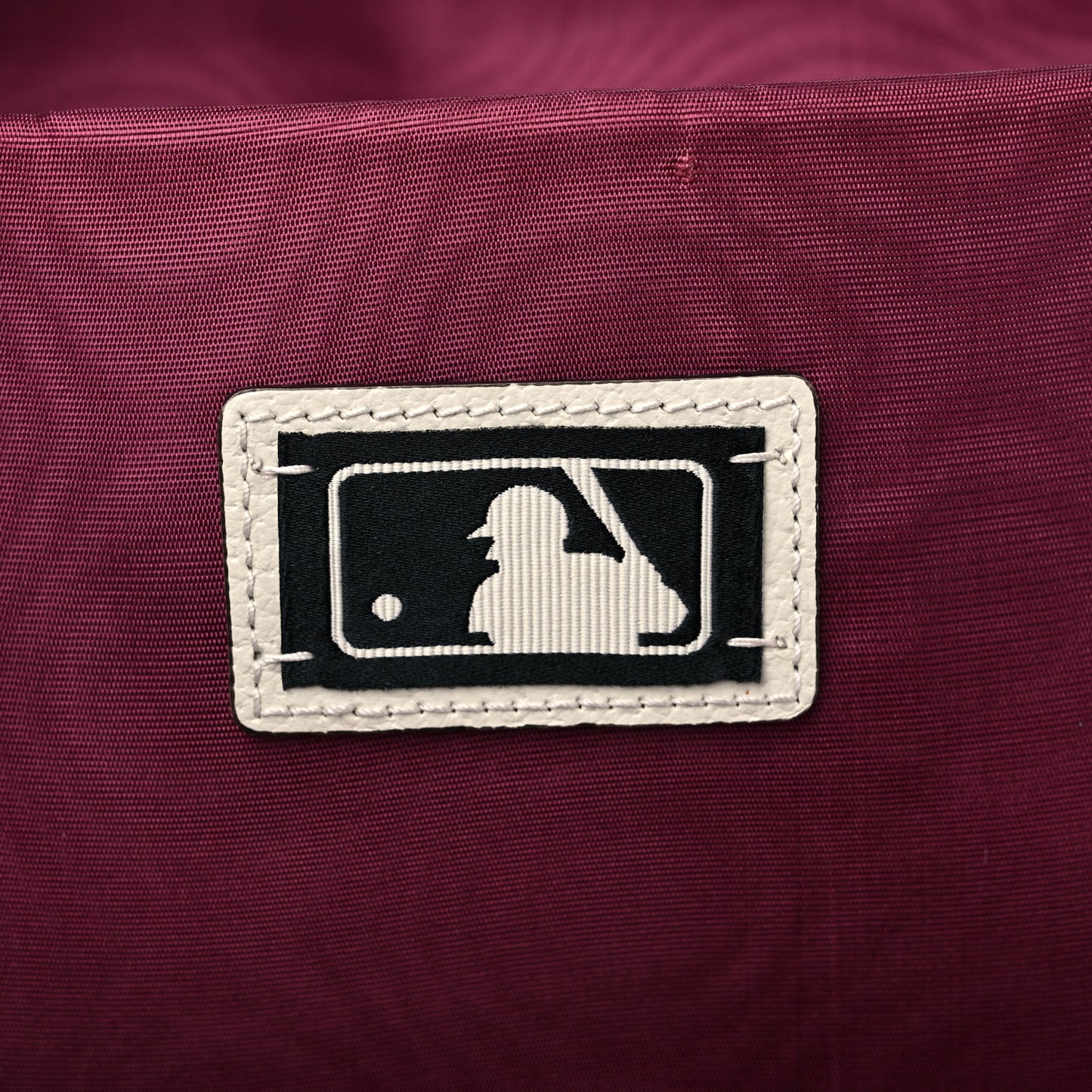 X MLB Satin Floral Print NY Yankees Patch Backpack Ivory Green