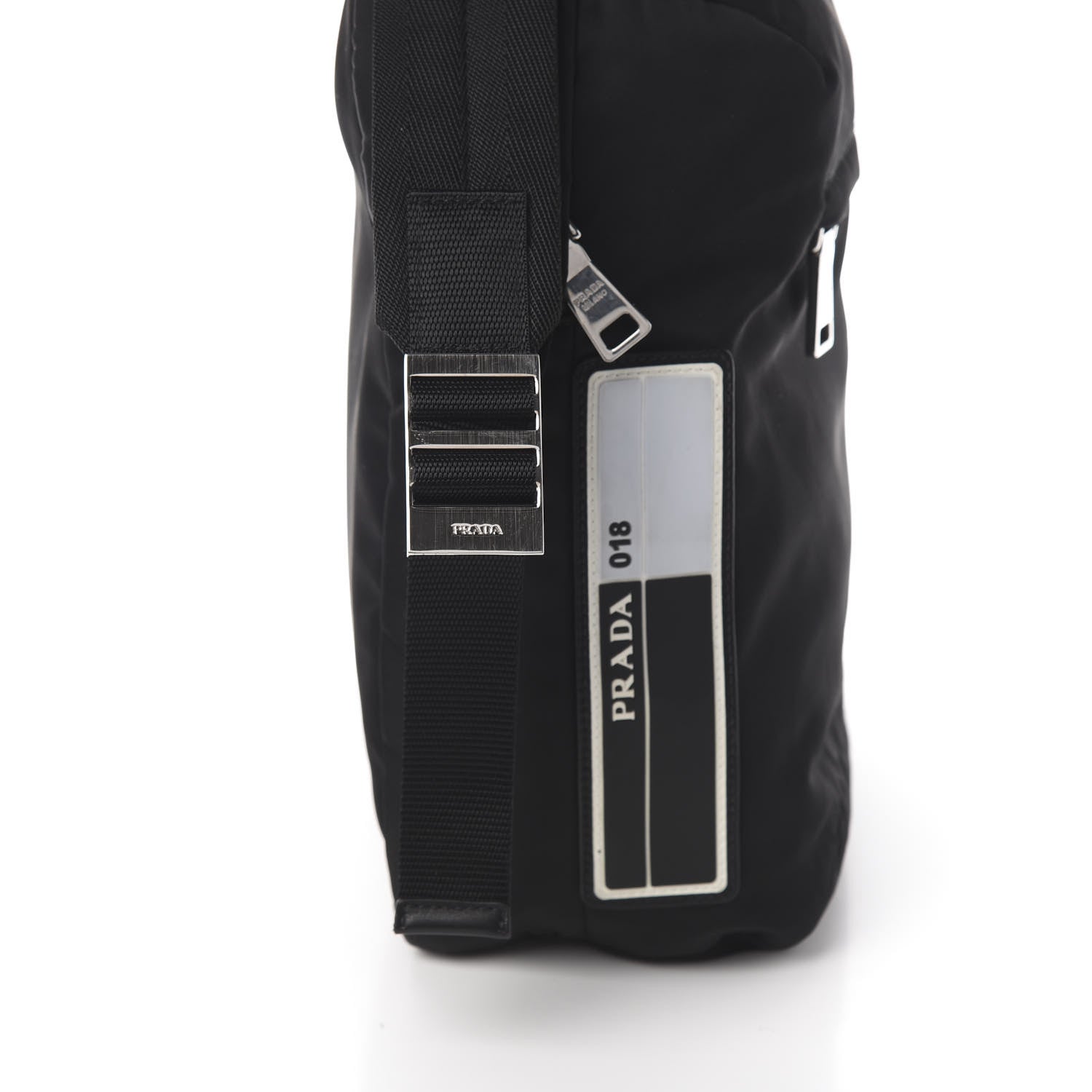 Prada Tessuto Nylon Crossbody Bag Black 9 of 9