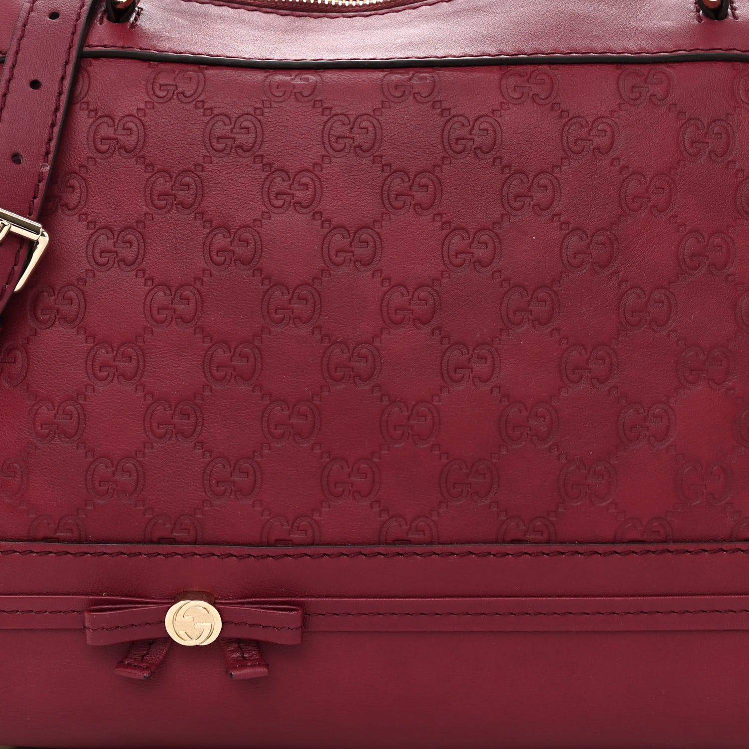 Gucci Guccissima Mayfair Top Handle Satchel Purple 8 of 11