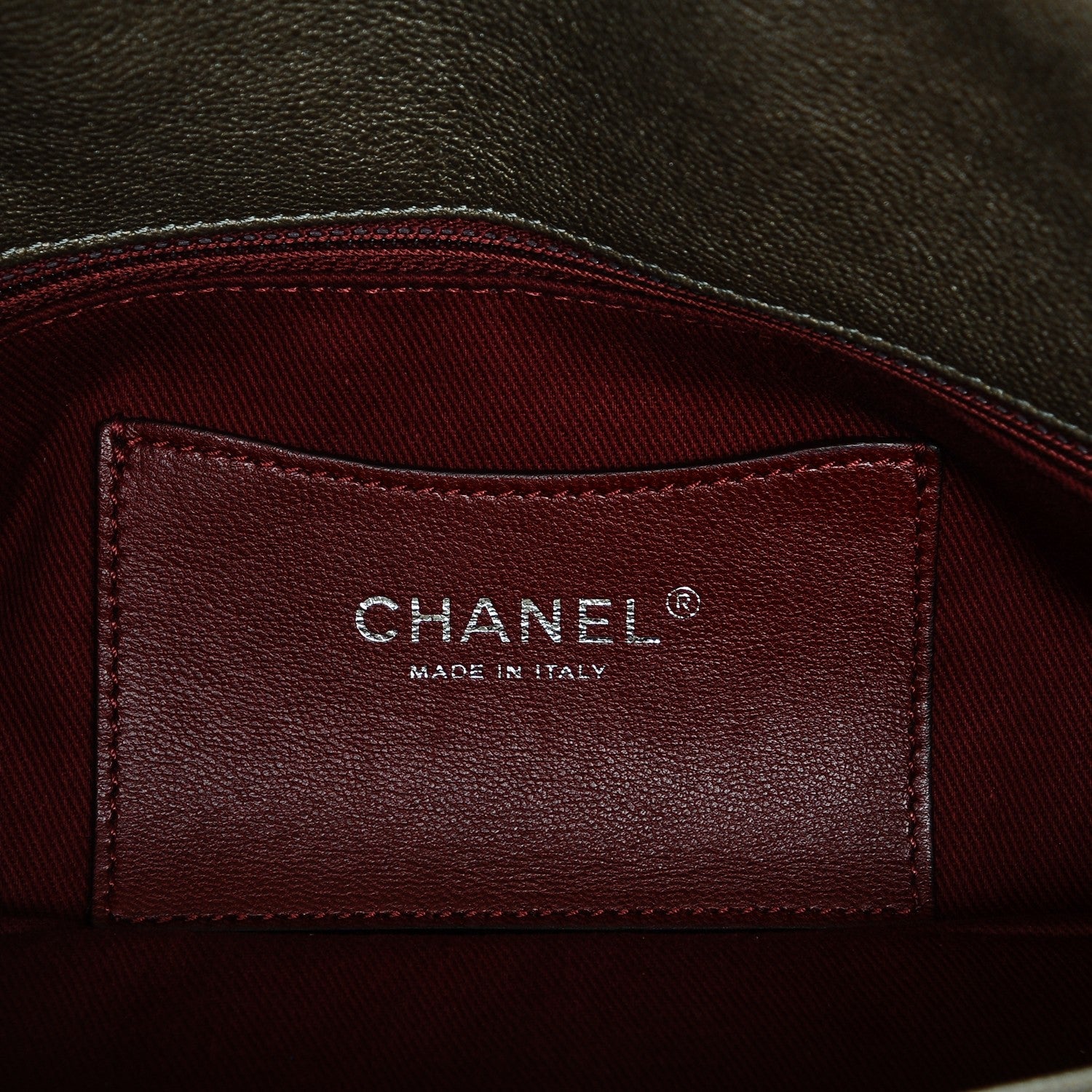 Chanel Metallic Calfskin Quilted Medium Just Mademoiselle Dark Beige 6 of 7