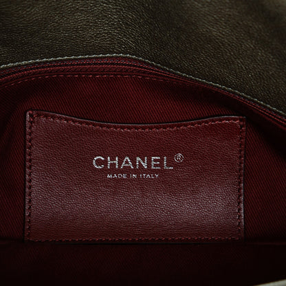 Chanel Metallic Calfskin Quilted Medium Just Mademoiselle Dark Beige 6 of 7