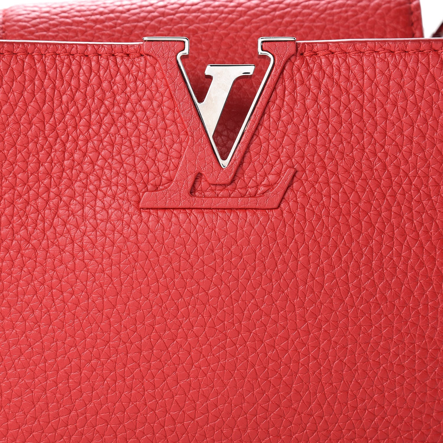 Louis Vuitton Taurillon Capucines BB Rubis 8 of 12