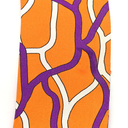 Hermes Silk Ballet Aquatique Twilly Rouge Orange Ciel 5 of 5