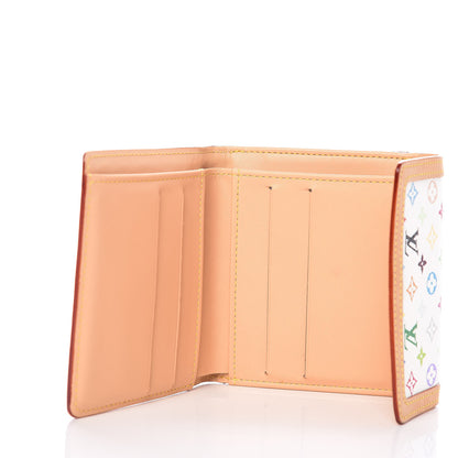 Louis Vuitton Monogram Multicolor Porte-Monnaie Billets Wallet White 5 of 10