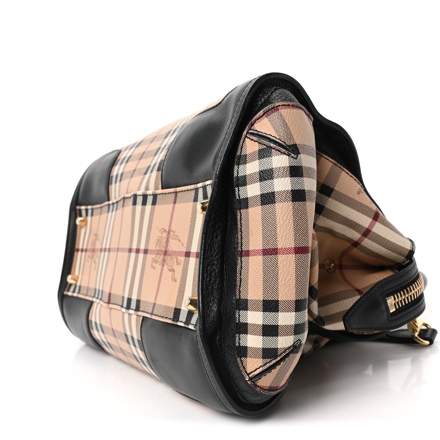Burberry Haymarket Check Small Gladstone Black 10 of 10