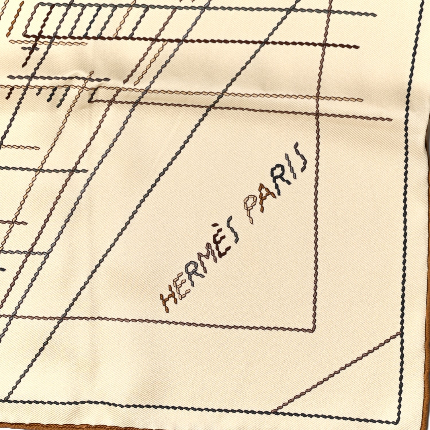 Hermes Silk Pique Sellier Scarf 70 2 of 7