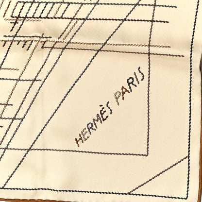 Hermes Silk Pique Sellier Scarf 70 2 of 7