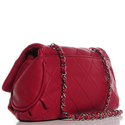 Chanel Calfskin Quilted CC Curvy Flap Red 3 of 9