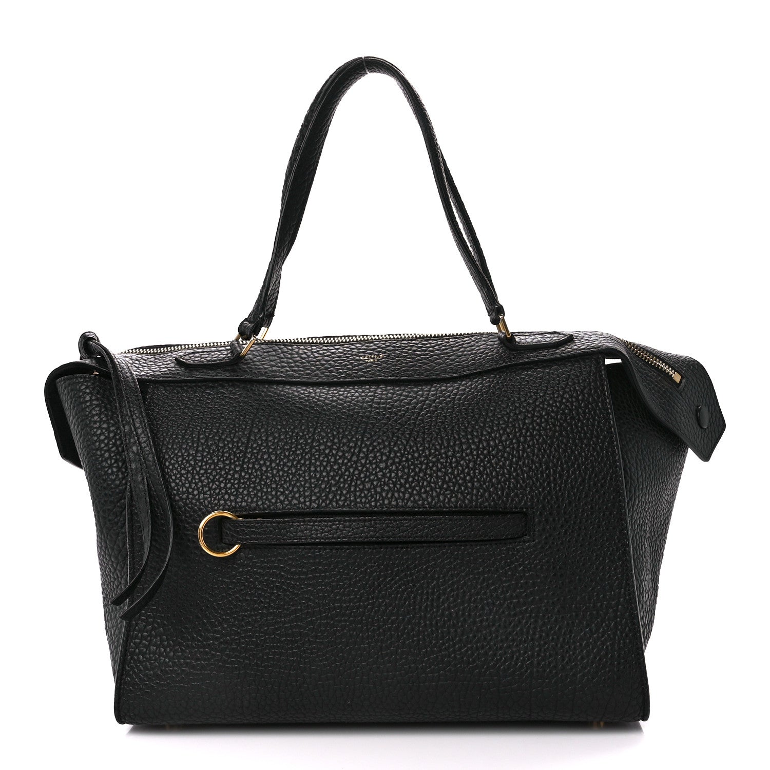 Celine Bullhide Calfskin Medium Ring Bag Black 1 of 13