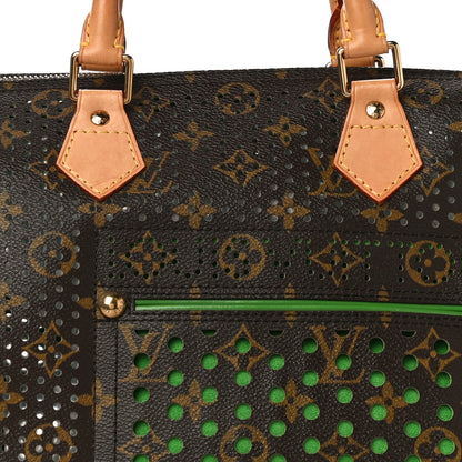 Louis Vuitton Monogram Perforated Speedy 30 Green 7 of 14