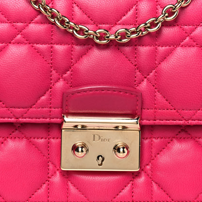 Christian Dior Lambskin Cannage Miss Dior Promenade Pouch Fuchsia 6 of 14