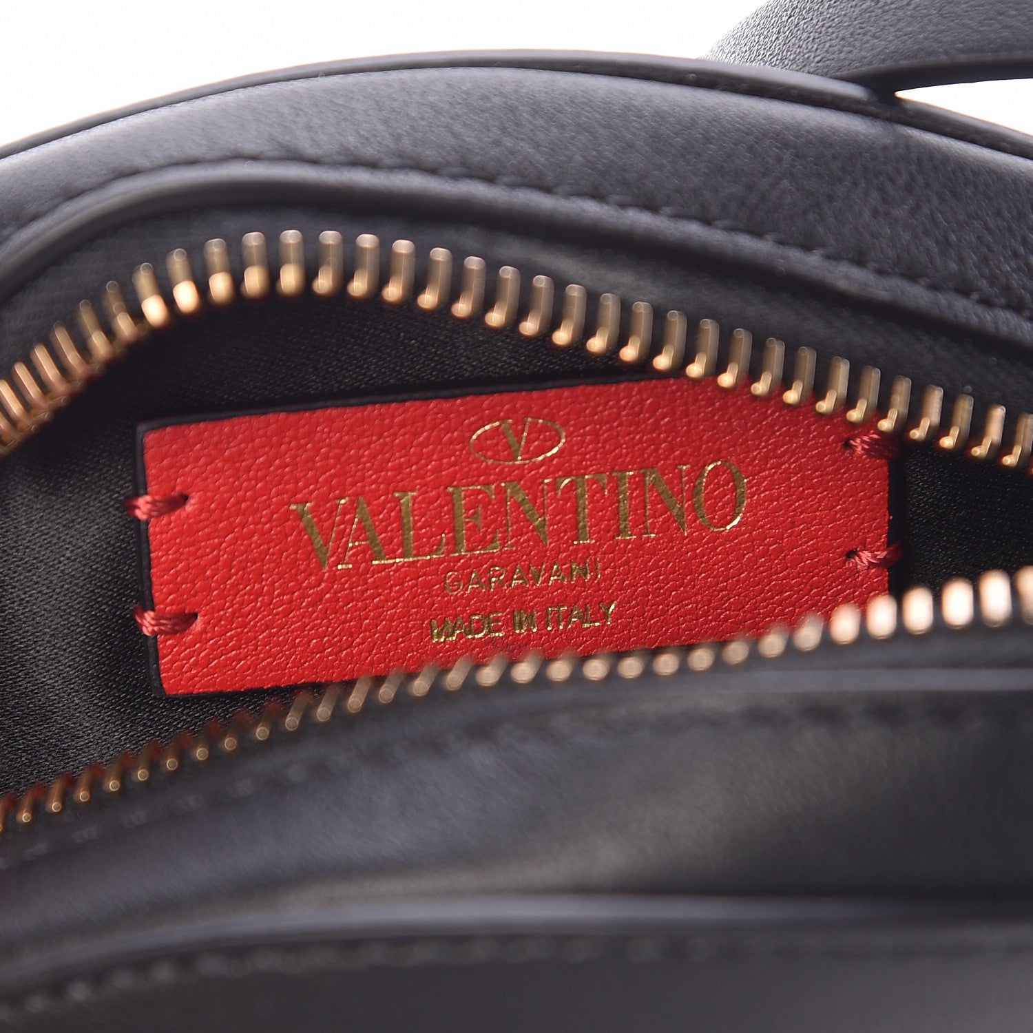 Valentino Garavani Calfskin VLogo Round Crossbody Bag Black 6 of 10