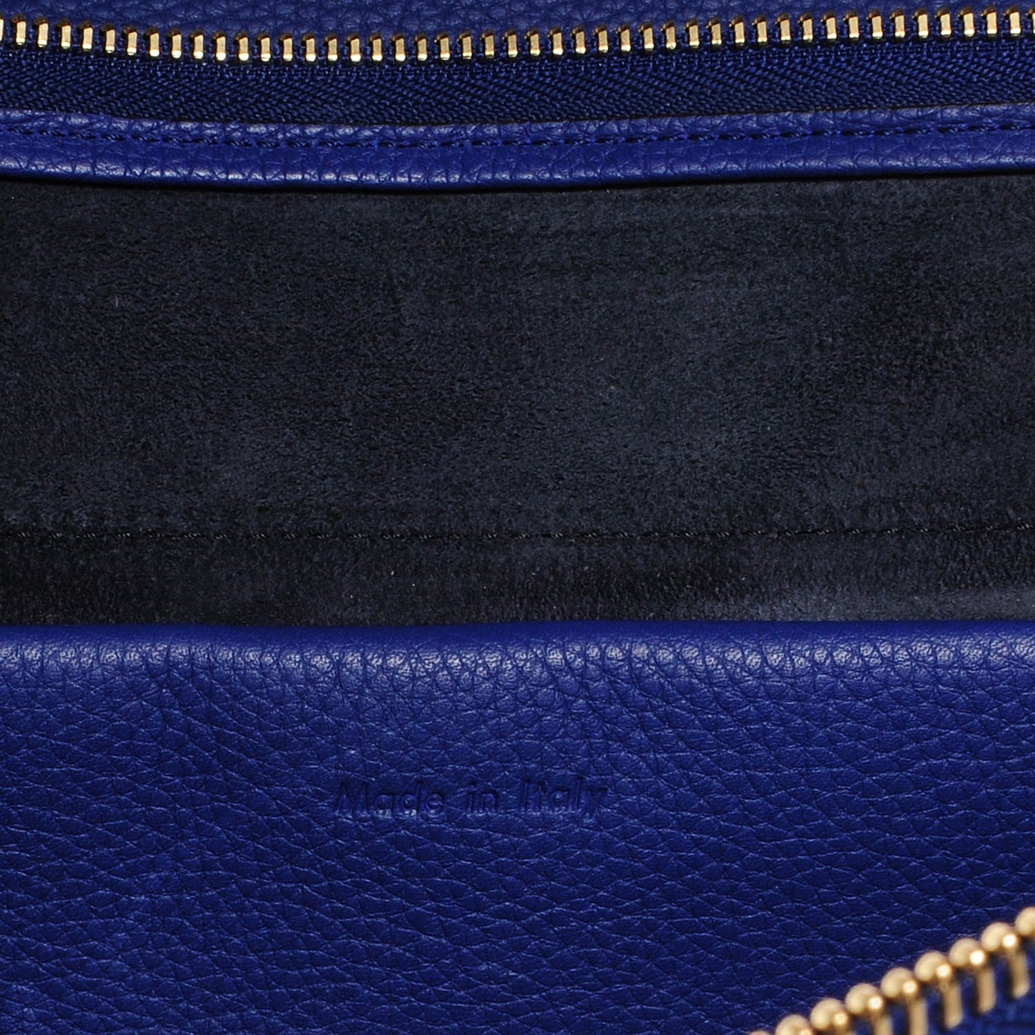 Celine Drummed Calfskin Small Belt Bag Indigo 8 of 8
