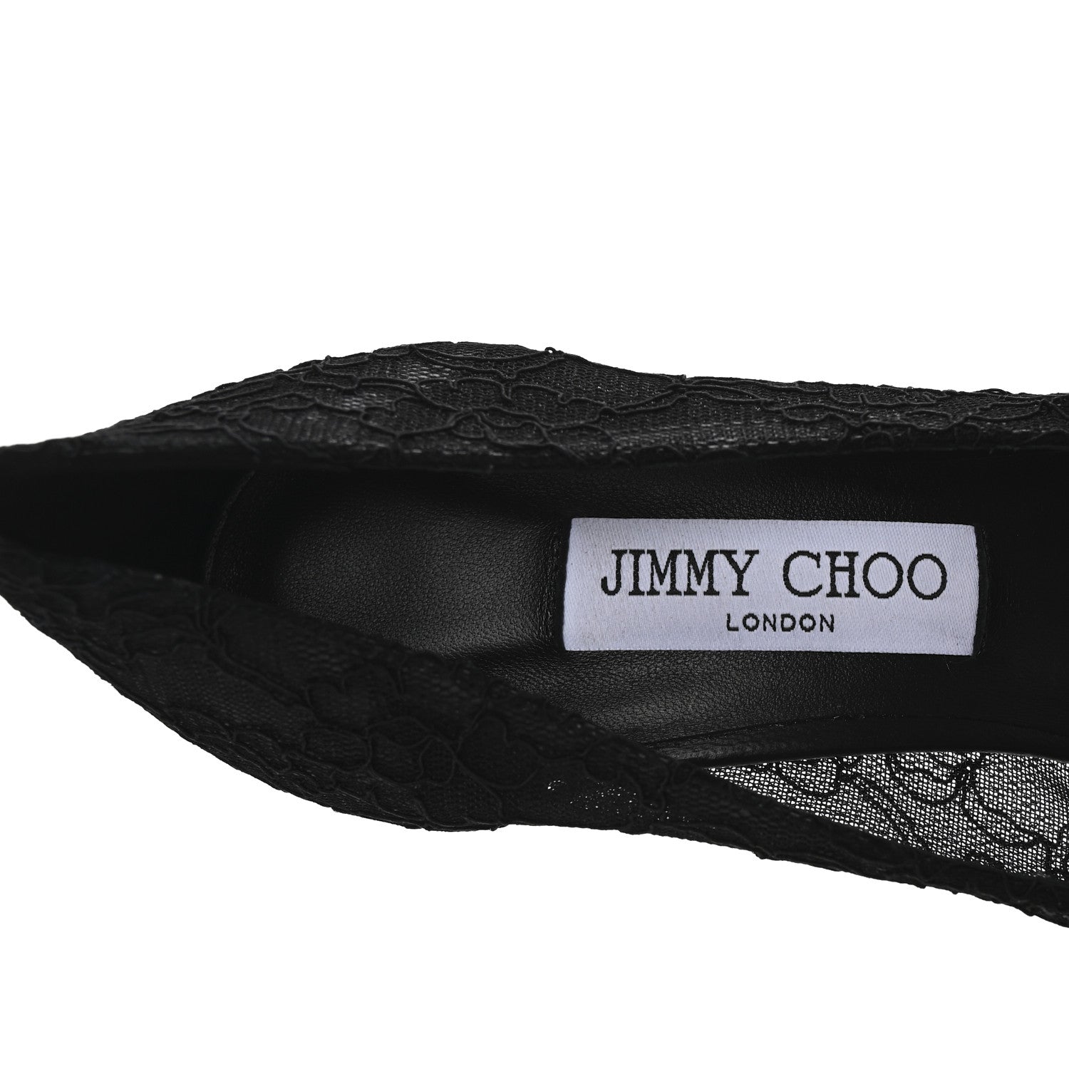 Jimmy Choo Lace Crystal Bing 65 Pumps 40.5 Black 8 of 8