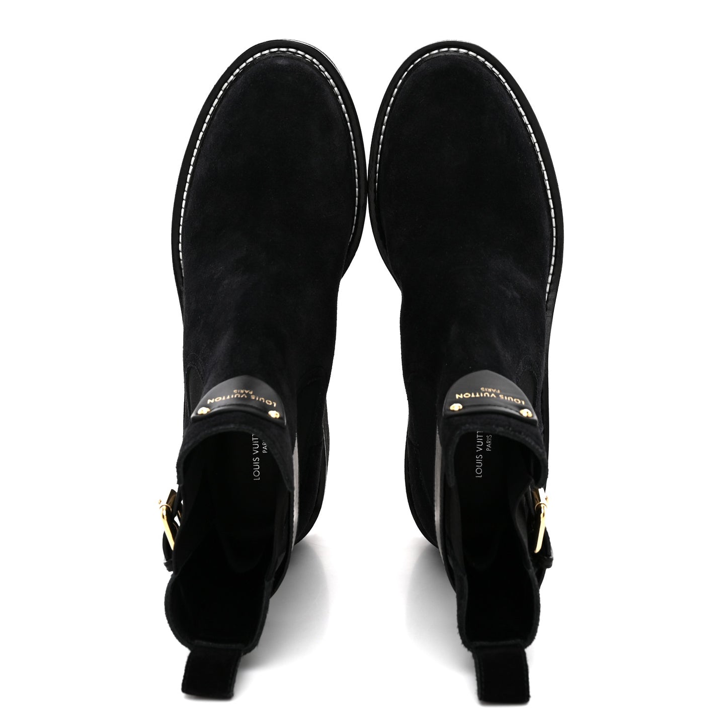 LV Suede Beaubourge Ankle Boot 39 Black