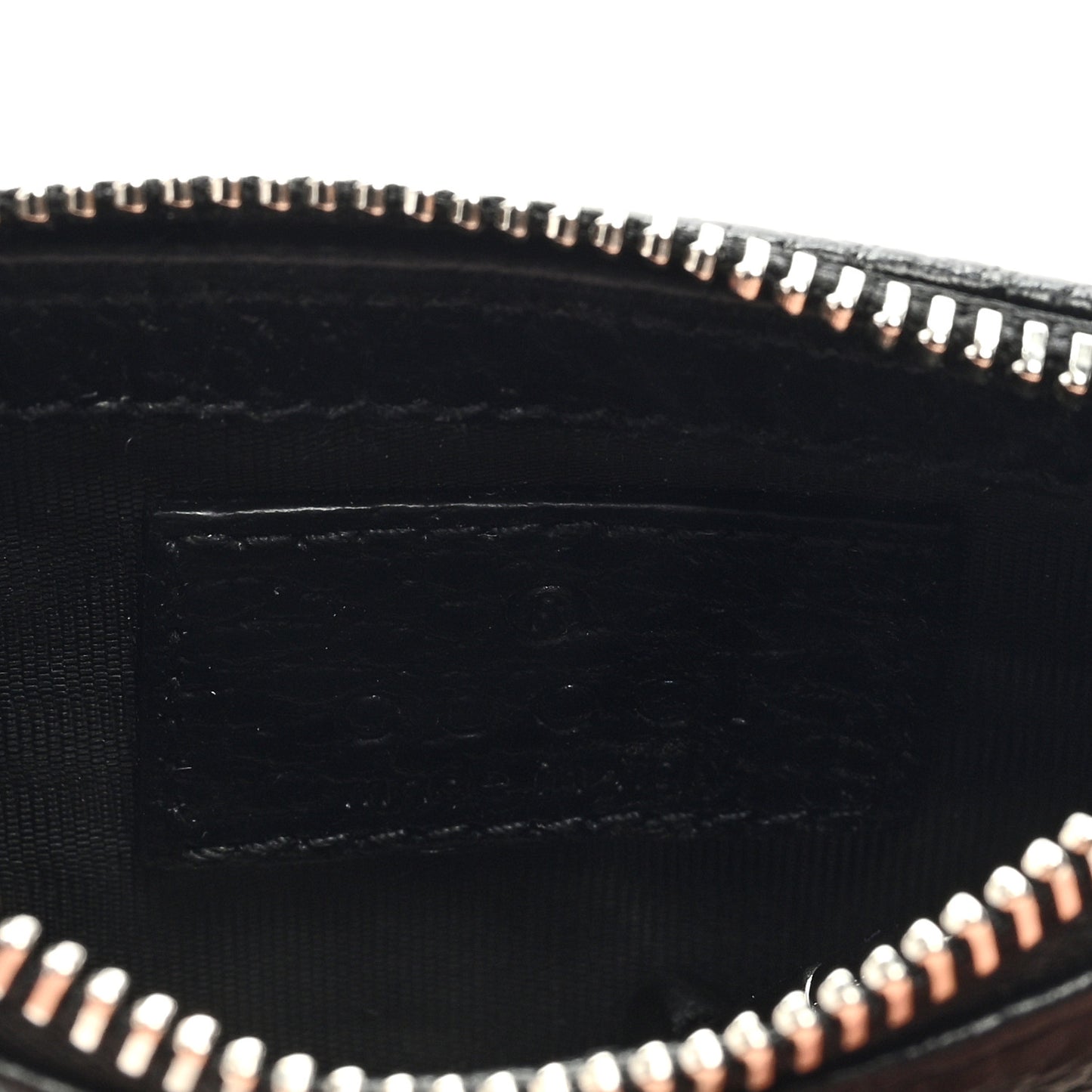 Dollar Calfskin Enamel Monochrome GG Marmont Key Case Card Holder Black