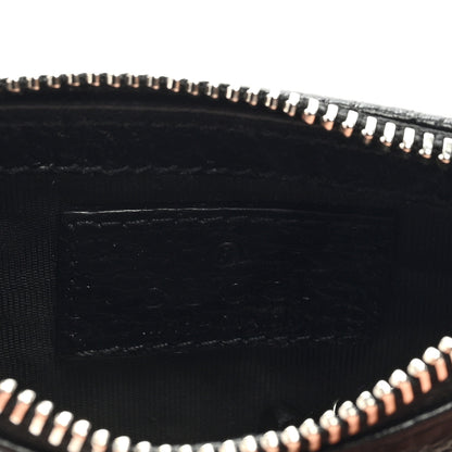 Gucci Dollar Calfskin Enamel Monochrome GG Marmont Key Case Card Holder Black 6 of 6