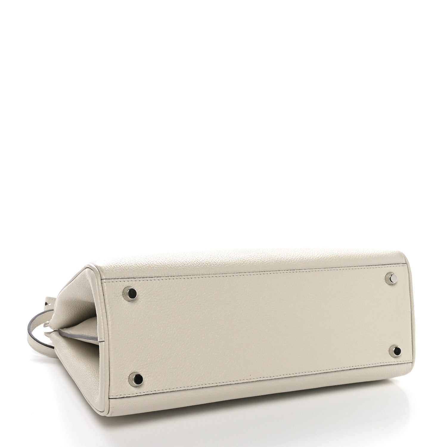 Gucci Grainy Calfskin Small Zumi Top Handle Bag Mystic White 4 of 10